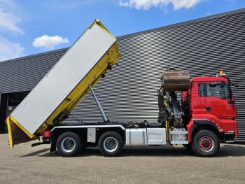 MAN TGS 33.480 / 6x6 / 2-SIDE TIPPER / PALFINGER Z CRANE